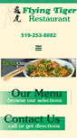 Mobile Screenshot of flyingtigerrestaurant.com